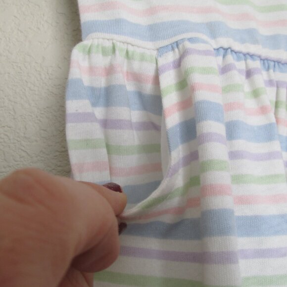 Garanimals Pullover T Shirt Dress Toddler Girls‎ 18M Multicolor Striped Pockets - Picture 4 of 4